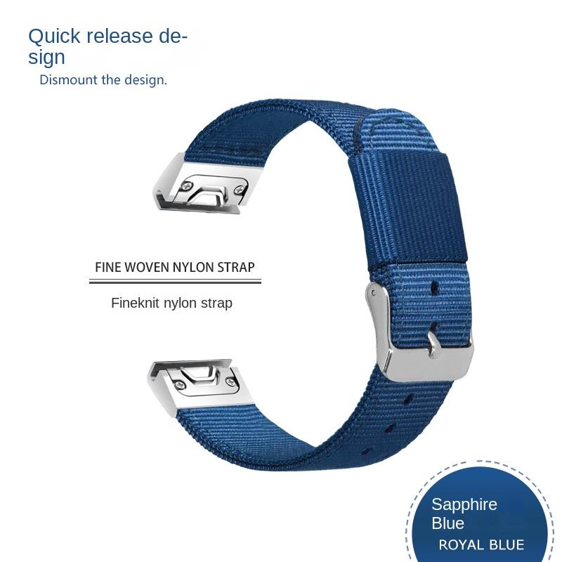 26 22 20MM Nylon Quick Release Watchband For Garmin Fenix 7X 7 6 6X Pro 5 5X/5XPlus 3 HR  Watch Canvas Strap Wrist Band Bracelet