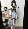 EDREES Lace Ruffle Long Sleeve Cute Mori Girl Lolita Top with Detachable Commuting Women's Shirt, Blouse, Style, Off-the-Shoulder Bow, Feminine,
