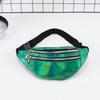 Einfache Taille Tasche für Frauen Glänzender Laser Hüfttasche für Mädchen Party Tasche Kleine Brusttaschen KTY