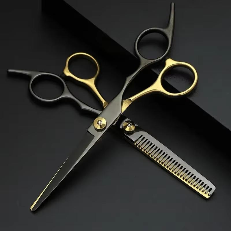 Hair Scissors 5.5 6.0 Professional Hairdressing Scissors Thinning Barber Scissor Set Hair Cutting Scissors 440C Japan Steel 888#