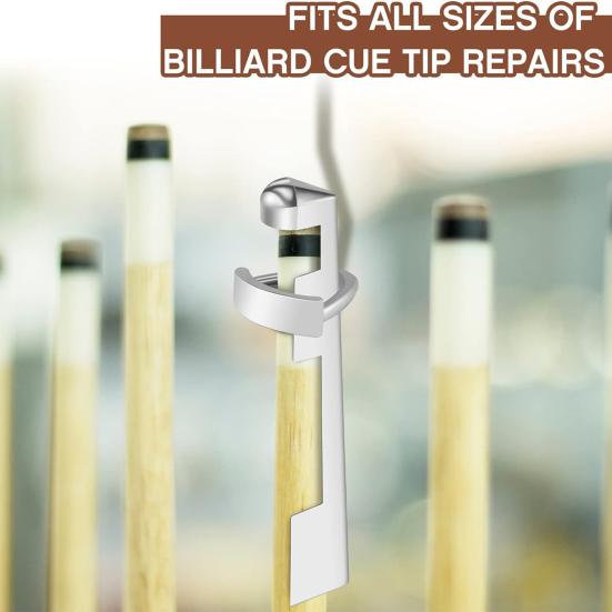 18-teiliges Billard-Queue-Reparaturset, langlebig, praktisch, Pool-Queue-Spitzen-Reparatur-Set, Club-Wartungszubehör