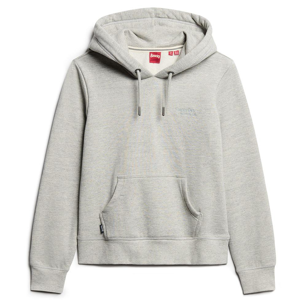 Superdry Damen Grau Kapuzenpullover Mit Logo Essential - Bild 2