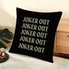 J-Joker O-Out Band Cushion Cover Soft Short Plush Pillow Cover Smooth Cozy Texture Aesthetic Cushion Case Home Decor