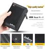 Baellerry Men's Zipper Short Wallet - Multi-Card Slot, Fashionable Vertical Mini Coin Purse
