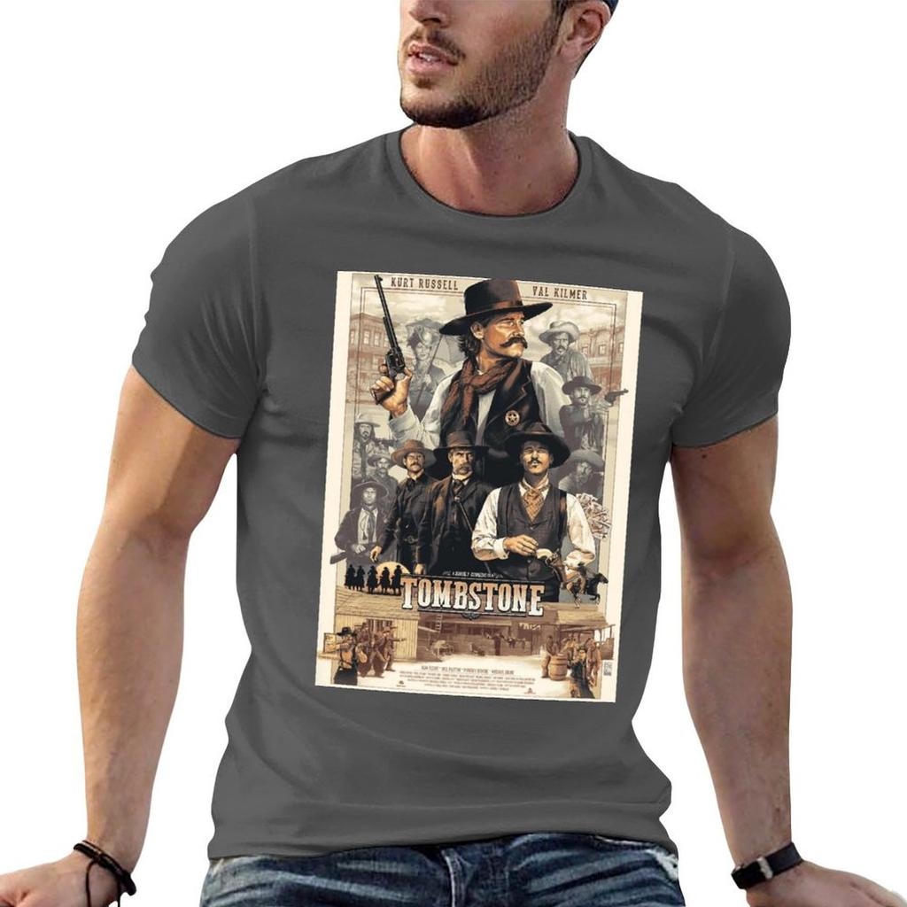 Tombstone Movie Poster Tshirt Cotton Tshirt 100 Funny T Shirts Unisex Funny T Shirts Cotton Tshirt