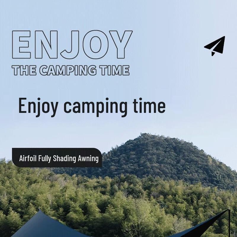 OEING Outdoor Blackout Square Camping Tarp