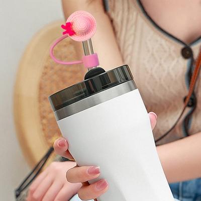Silikonové kryty na víčka z brčka pro Oz s kelímky, design klobouku, 30/40 mašle, pratelné, opakovaně použitelné