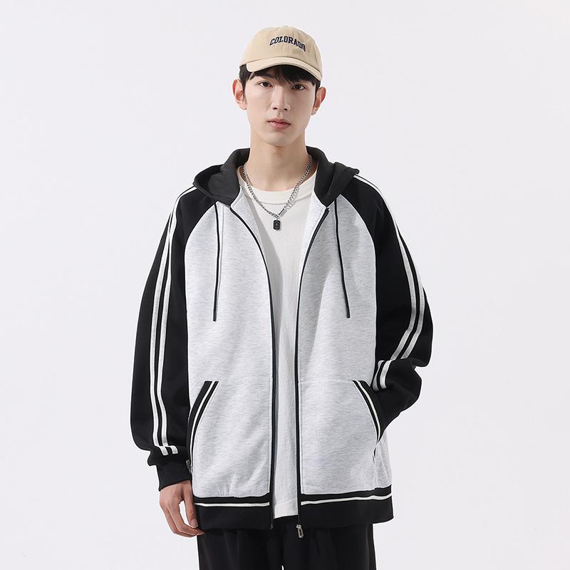 

Осенне-зимняя универсальная толстовка-кардиган с капюшоном, мужская повседневная спортивная куртка XXXXXL серый