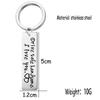 Engraved Pendants Drive Safe Handsome Hang Keys Jewelry Fashion Accessories Key Ring Key Chain