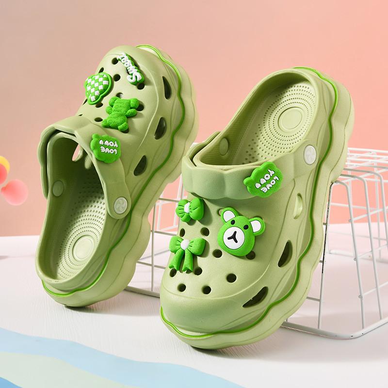 

Lightweight And Comfortable Girls Summer Sandals Cartoon Style Soft Eva Beach Shoes Light Green,39-40