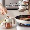 Salt Dispenser With Duals Function Glass Container For Controlled Seasoning And Spices Storage Kitchen Essential