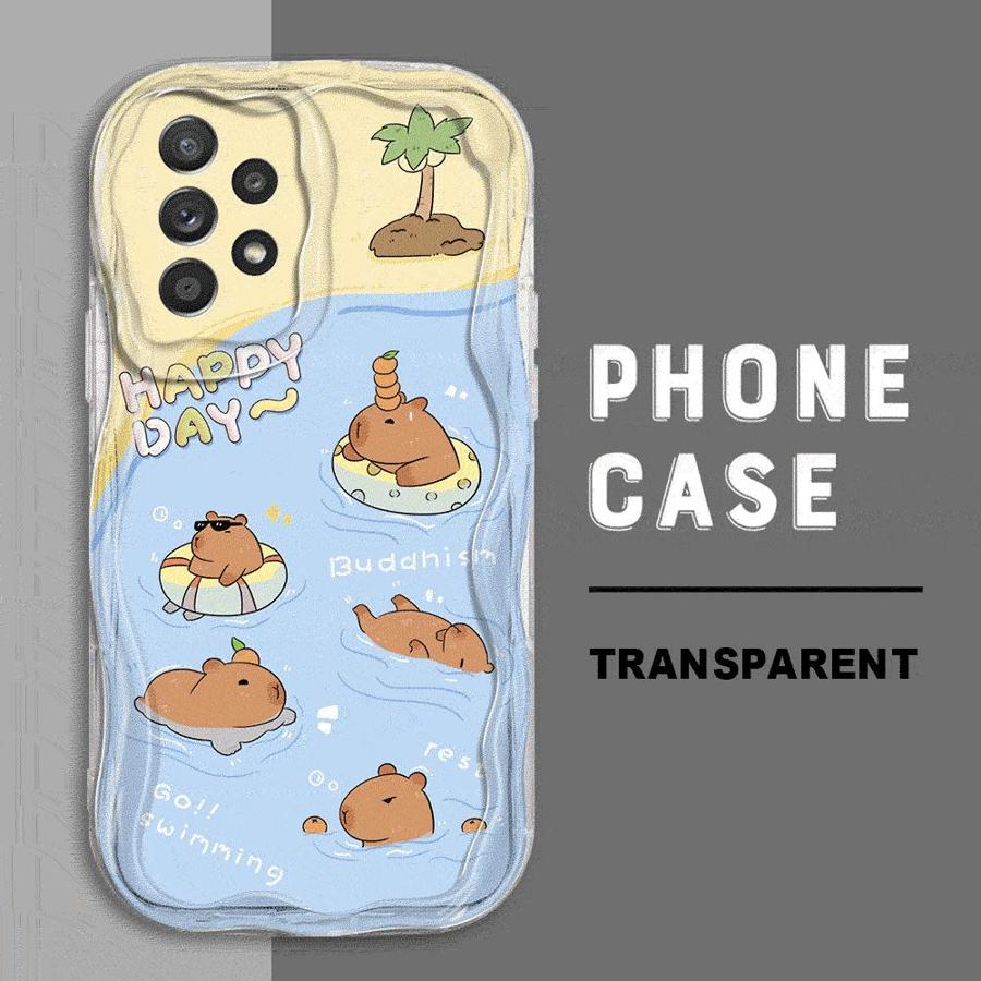 

Take A Bath Capybara Phone Case for Samsung Galaxy A10 A20 A30 A50 A50s A02 A03 Core A04 A05 A12 A13 A15 A16 5G Cover Galaxy A15 5G