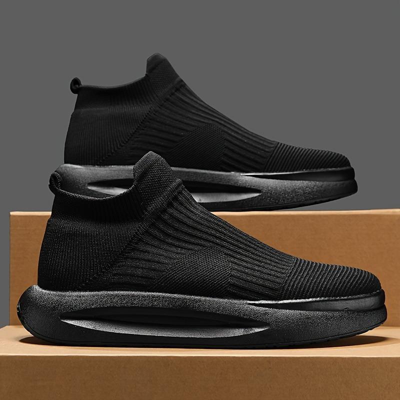 Men's Shoes New Breathable Mesh Casual Shoes Light Comfort Men's Sneakers Soft Sole Socks Shoes Platform Sports Running Footwear