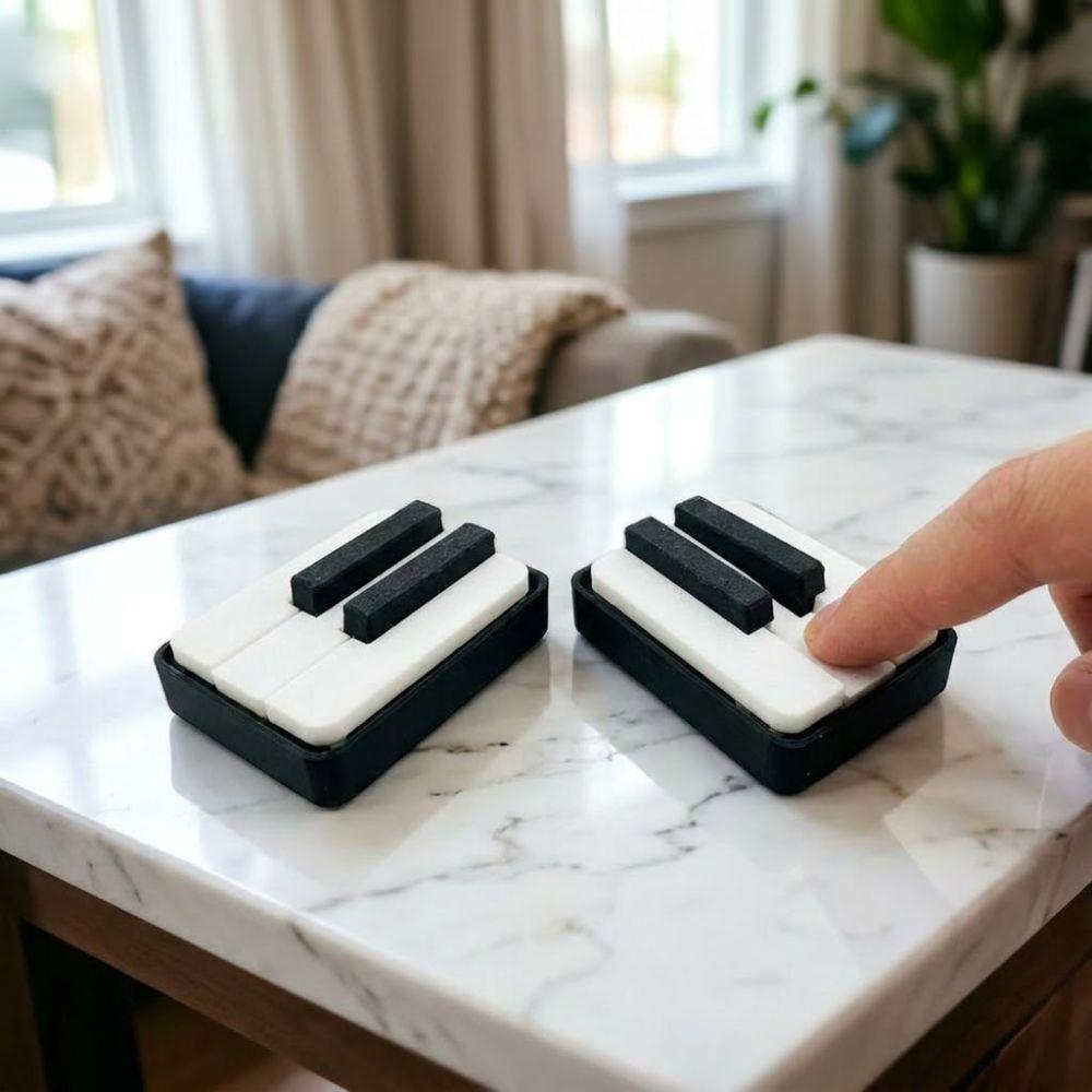 5-key Press Piano Keyboard Clicker Novelty Piano Key Fidget Figurine  Car Key