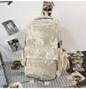 High-value schoolbag, fashionable and simple, large-capacity backpack, junior high school student, male and female backpack, computer bag, fashionable