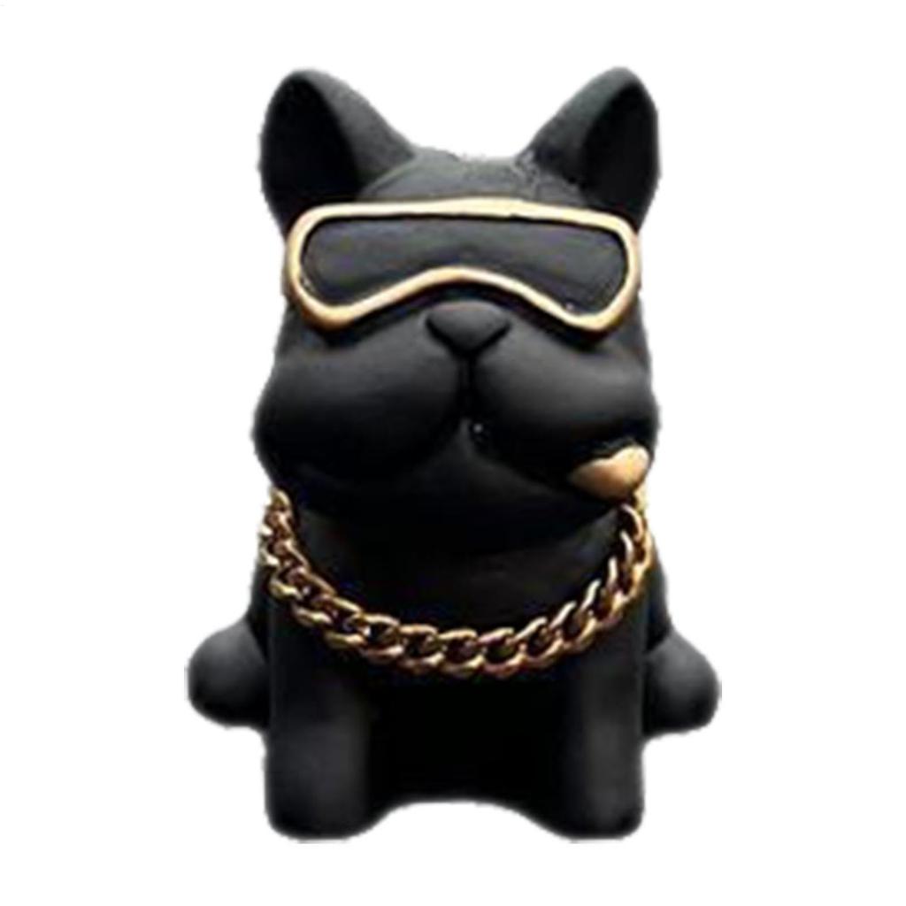 Cute Bulldog Decoration for Car, Car Rear Mirror Decoration, Car Hanging, Cute Resin Bulldog