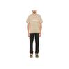 Stone Island Logo Print Loose Fit Drop Shoulder Short Sleeve T-Shirt Men Tops Beige 811521079-V0094
