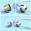 925 Sterling Silver Loose Beads Sports Ball Collection Fashion Diy Beaded Bracelet Jewelry Accessories