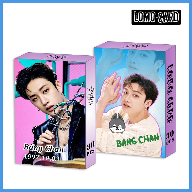 Stray Kids LOMO Photocards: Bang Chan, Lee Know, Changbin, Hyunjin Personal Photos