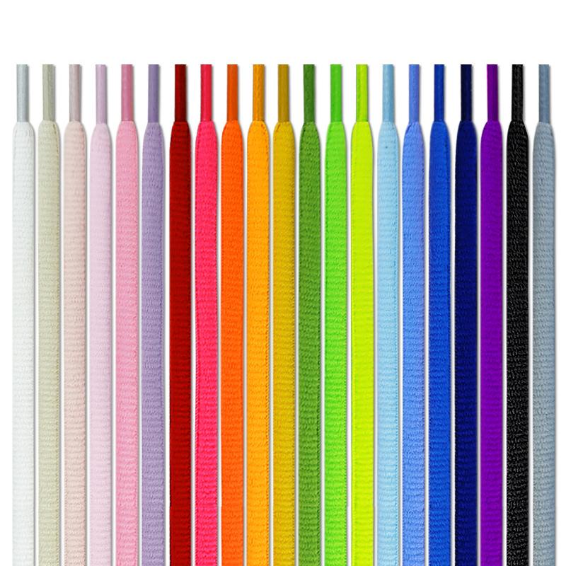 NEW Strings Oval Shoe Laces 20 Colors of High-Quality Semi-Circular Shoelaces for Sneakers and Basketball Shoes 1Pair