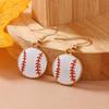 2023 Trendy Exaggerated Alloy Baseball Earrings