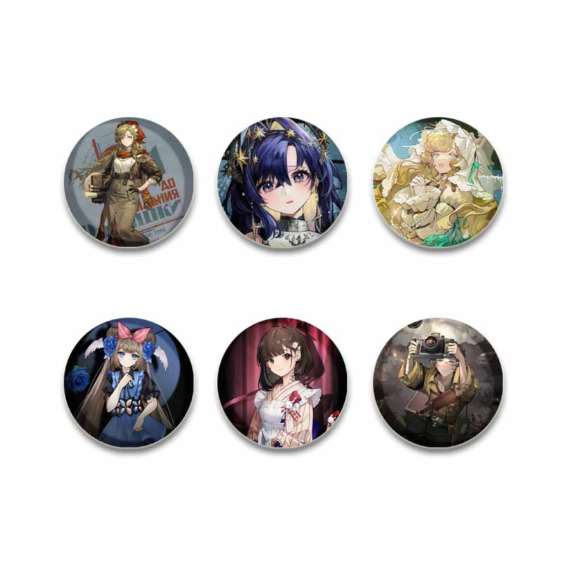 Anime Game Reverse 1999 Circular Brooches Cartoon Character Enamel Pins Backpack Clothing Hat Jewelry Badge Accessory XMAS Gifts