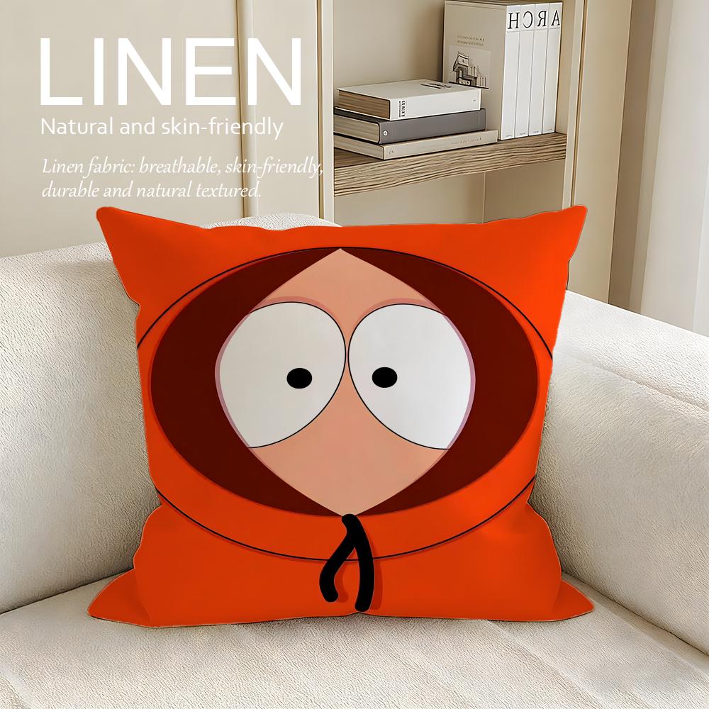 

Animation South Park Cushion Cover Pillowcase Set Pcs x x Breathable Washable Sofa Cushion Cover 30X30cm