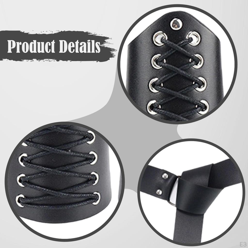Medieval Knight Belt Arm Bracers Pirate Prop for Adults