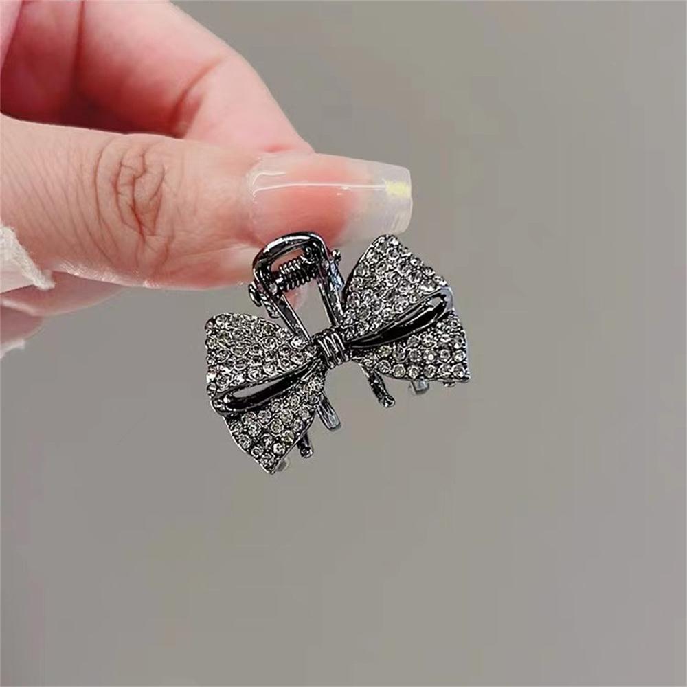New Fashion Alloy Rhinestone Grab Clip Shining Rhinestone Ponytail Clip Hairpin For Girl Women Headdress Jewelry Decoration
