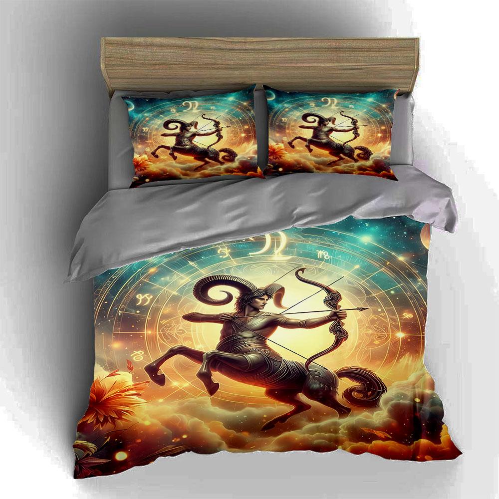 Zodiac centaur design. Bedding Duvet cover sets Duvet covers Pillowcases gifts (1 * Duvet Cover 2 * Pillowcases, without duvet insert)