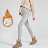 Maternity Leggings Winter Pregnancy Pants Outdoor Wear Fleece Lined Thick Warm Cotton Trousers