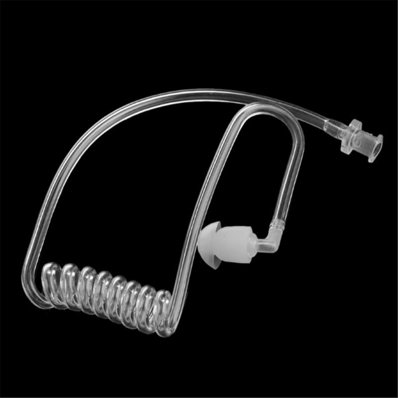 Removable Sound Conveyance Coil Sound Air Tube In-Ear Earplug Clear Detachable for Professional Security Operation