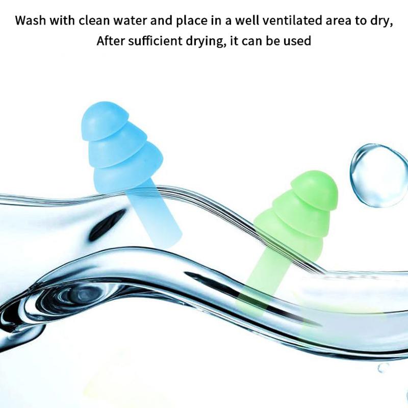 10 Pairs Anti-Noise Sponge Earplugs Silicone Noise-Canceling Noise Reduction Sleep Work Noise Reduction Anti-Noise Snoring