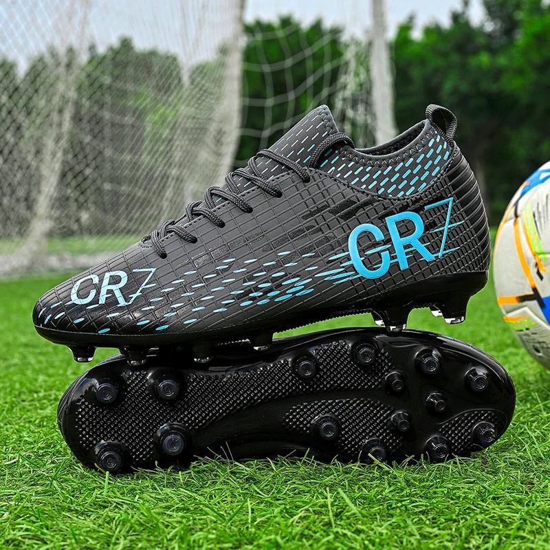 Pro Latest Male Football Footwear Universal Airy Athletic Studs Soccer Kicks Super Anti-Skid Light Outside Soccer Footwear
