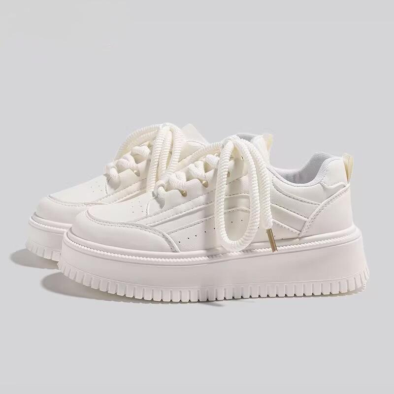 Breathable autumn new sports and leisure shoes thick baseplate shoes