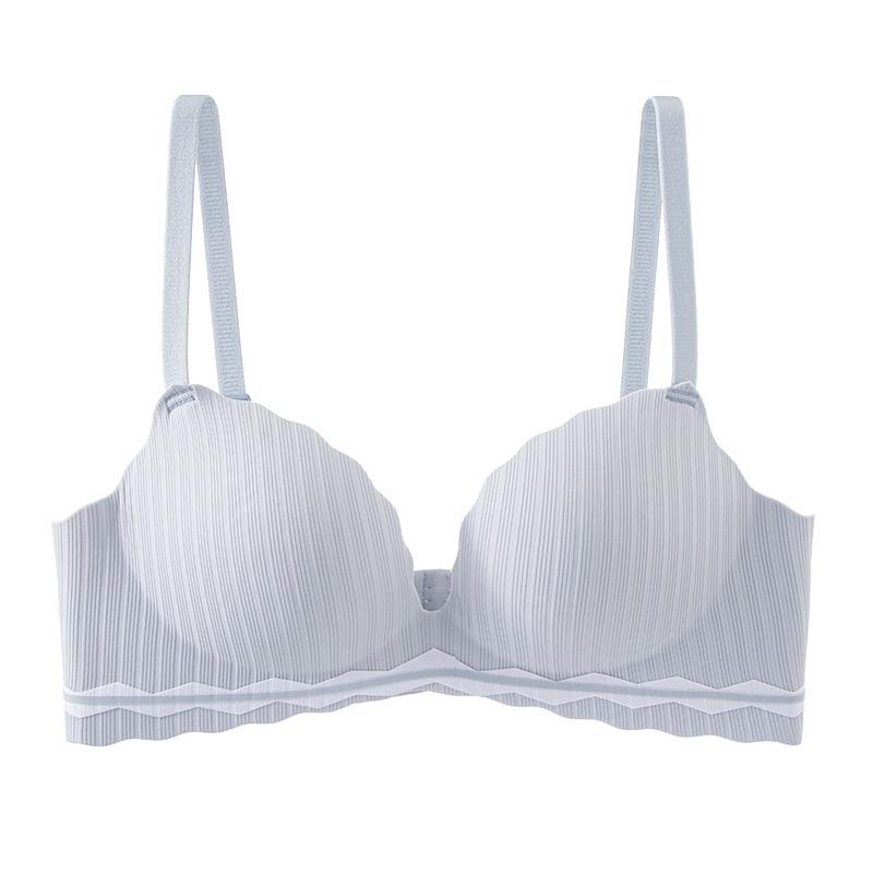 Seamless Push-up and Anti-sagging Small Chest Push-up Underwear Without Steel Ring Simple and Breathable Girls Bra