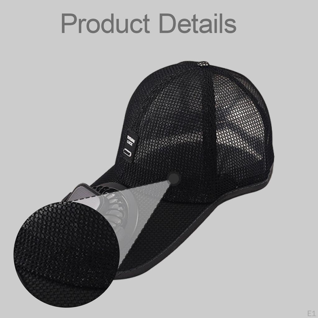 Solar Fan Baseball Cap Cooling for Travel Camping