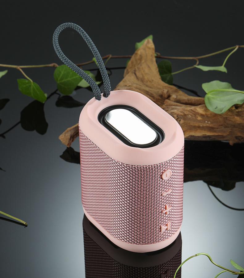 

Мини-динамик Bluetooth с фирменным логотипом, USB, поддержкой карт памяти и объемным звуком, сабвуфер M6 розовый