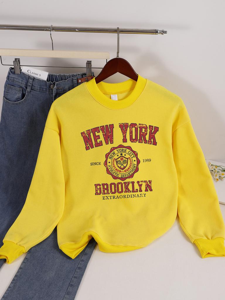 Damskie bluzy dresowe casualowe z nadrukami literowymi Chicago USA, pulower modny z okrągłym dekoltem, oversize, hoodie z polaru, ciepłe ubrania jesienne dla kobiet