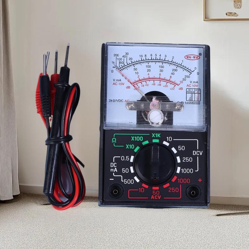Portable Mini Electric Analog Multimeter Tester Handheld Pointer Voltage Multimeter School Student Experiment Supplies