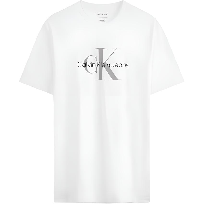 Calvin Klein Jeans Lässig Buchstabenlogo Bequemes Rundhals Kurzarm T-Shirt Herren Tops 81EM286-110