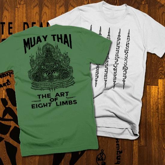 Muay Thai T-Shirt Thai Boxing 2 Sided Print UFC MMA kickbox Martial Arts Cobra 3XL