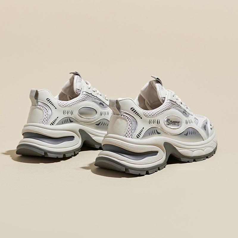 [Fanfna] Small man height-increasing dad shoes women's 2025 autumn mesh breathable thick-soled casual sports shoes