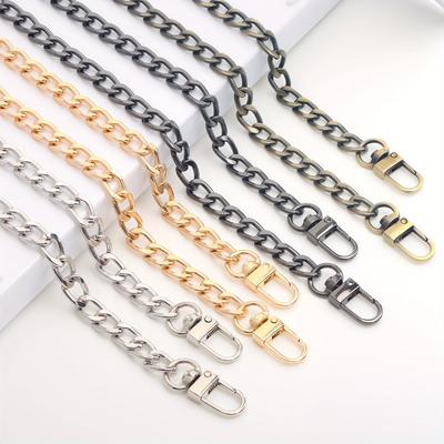 Cüzdan Zincir Askısı Metal Omuz Askısı Çapraz Askılı Yedek Çanta Zinciri, Kendin Yap Cüzdan El Çantası için Düz Zincir Askı