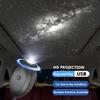 SEAMETAL Romantic LED Starry Sky Night Light USB Powered Saturn Galaxy Projector Lamp for Car Roof Party Room Ceiling Decor Plug and Play