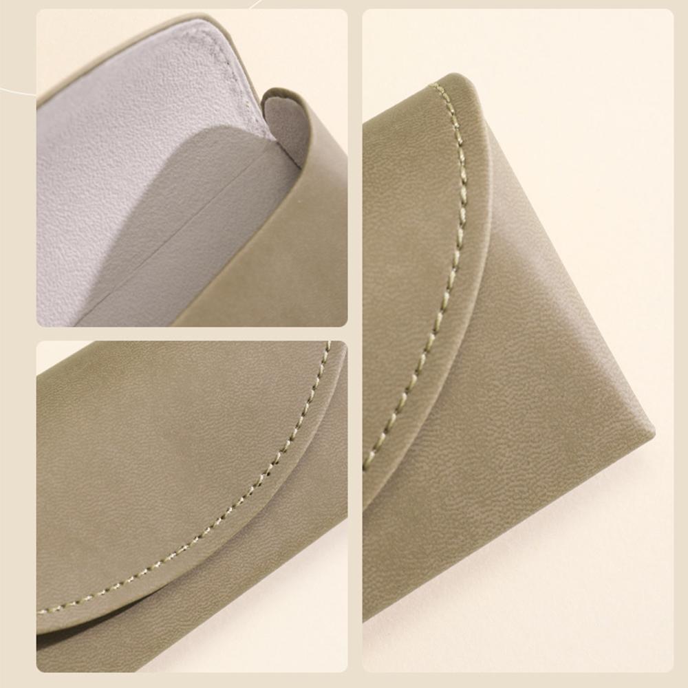Colorful PU Leather Eyeglass Case For Prescription Reading Sunglasses Rigid Case Women Men Trendy Small Box Glasses Accessories
