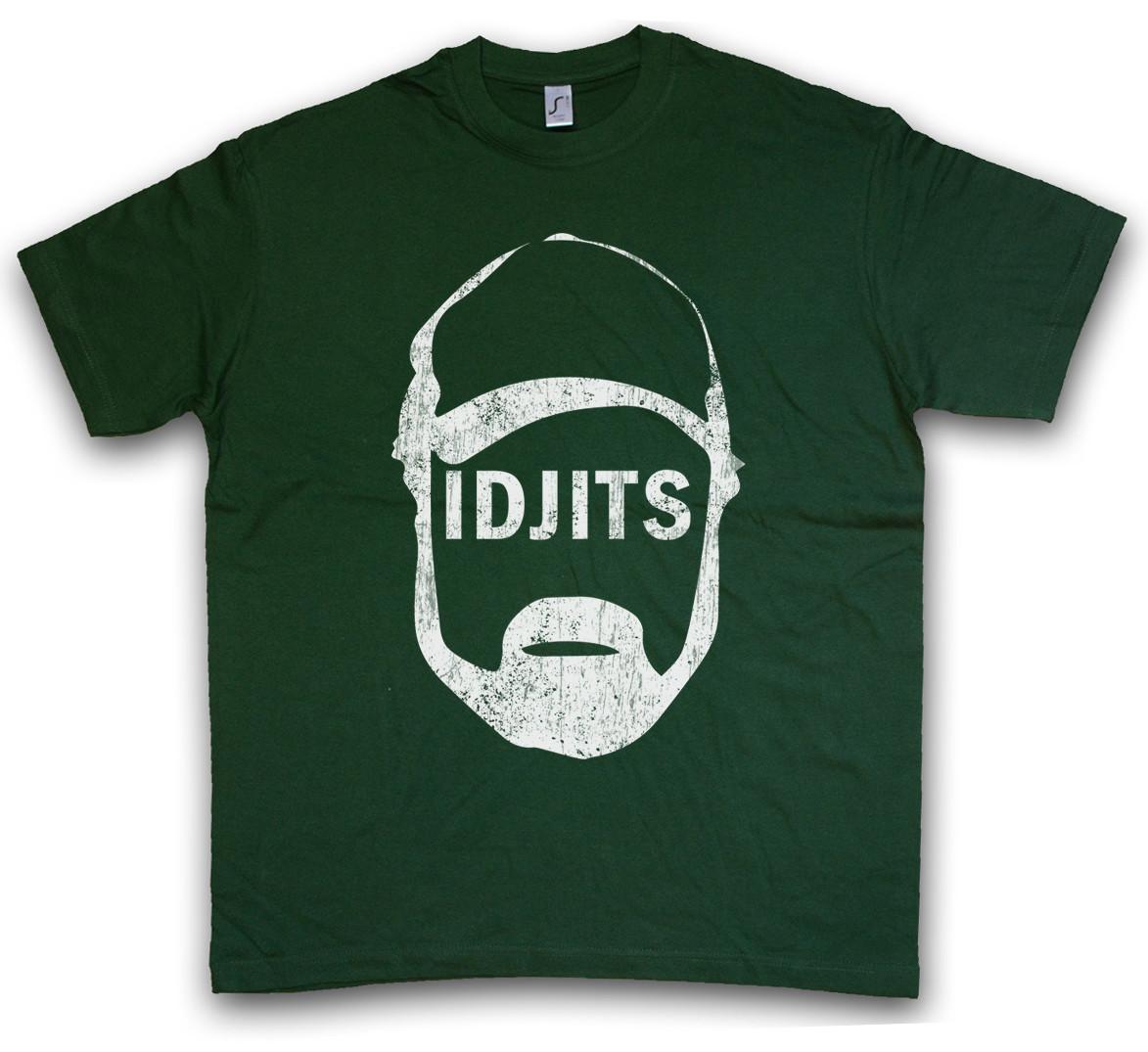 IDJITS T-SHIRT Supernatural Fun Dean Logo Pentacle Flaming Sam Idiots Bobby S