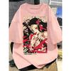Plus Size Summer Demon Slayer Anime Printed Unisex and Women Tshirt Casual Parent Child Top Fashion Street Wear Harajuku Style Y2K