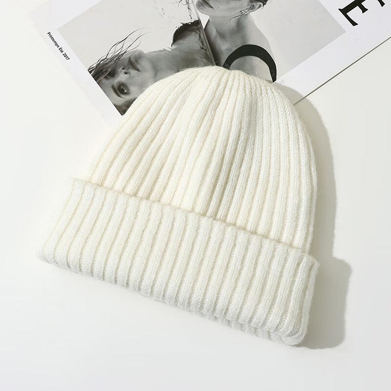 Женская зимняя теплая вязаная шапка-бини Lilang с кроличьим мехом