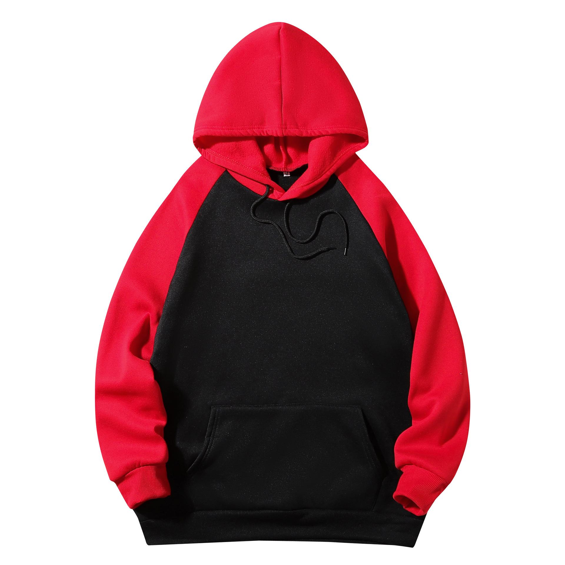 

Жіночий худі з кольоровим пошиттям, унісекс, з довгим рукавом, пуловер, повсякденний, на всі випадки життя, для осені-зими M